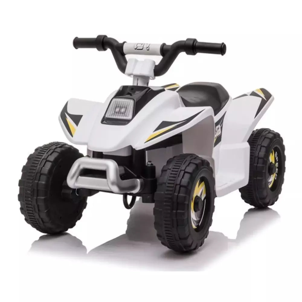 Pibi 6V/4.5 AH ATV Quad Motor Bike Ride-on SR612 White Age- 3 Years & Above