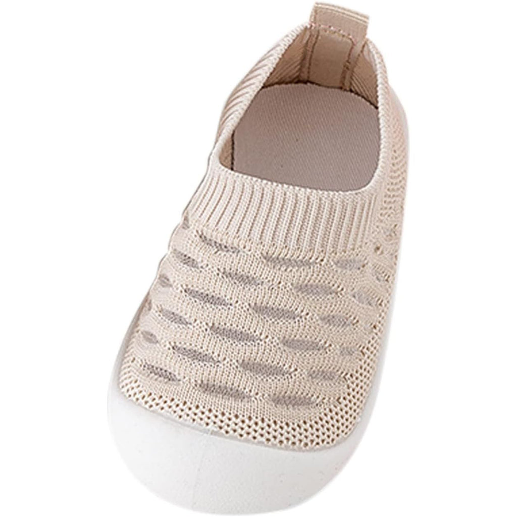 Pibi Baby Soft Sole Slip On Socks Shoes Beige   Age- 6 Months to 3.5 Years