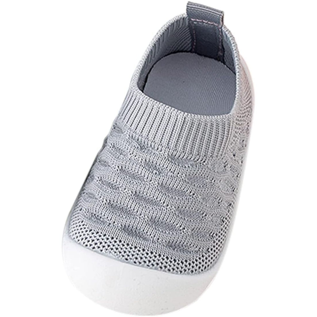 Pibi Baby Soft Sole Slip On Socks Shoes Grey   Age- 6 Months to 3.5 Years