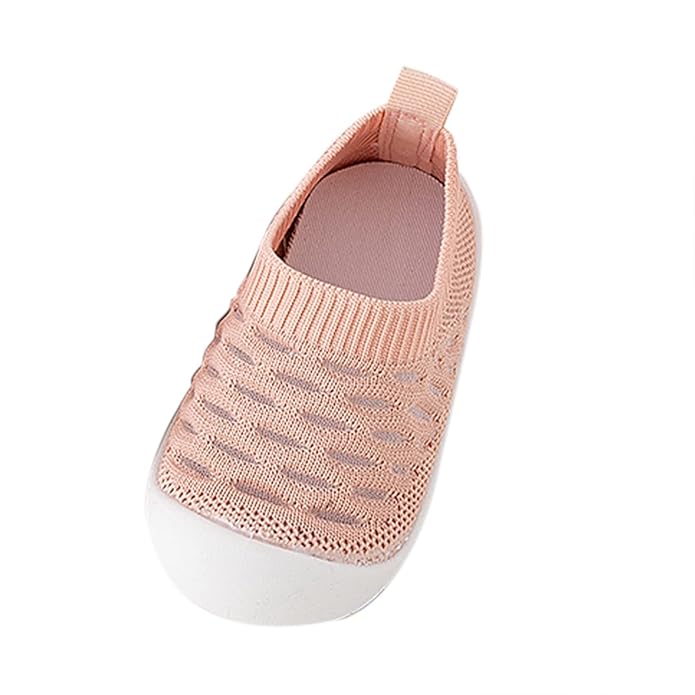 Pibi Baby Soft Sole Slip On Socks Shoes Pink  Age- 6 Months to 3.5 Years