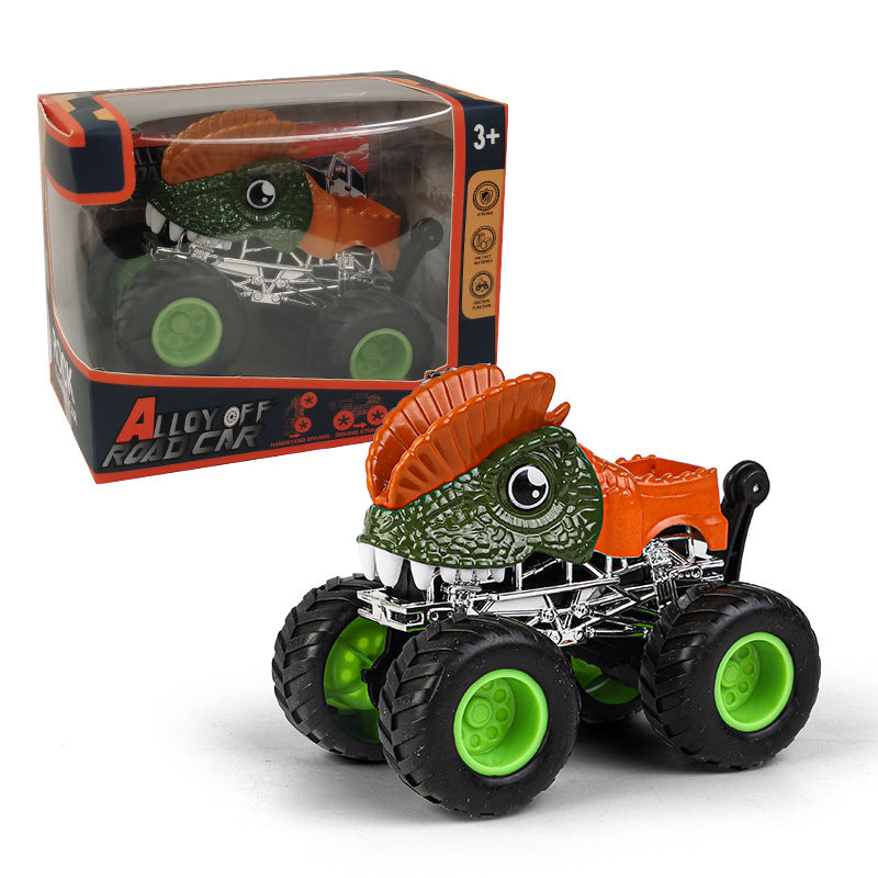 Pibi Dinosaur Pull Back Monster Truck  (3x8x10 cm ) Orange/Green PBC24003 Age- 3 Years & Above