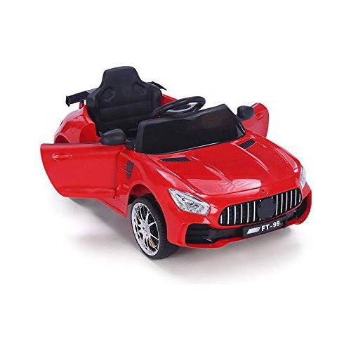 Pibi  Kids Ride on Car with 12V Battery, Music and Swing Option, Parental Remote Red Age- 18 Months & Above