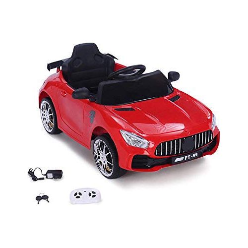 Pibi  Kids Ride on Car with 12V Battery, Music and Swing Option, Parental Remote Red Age- 18 Months & Above