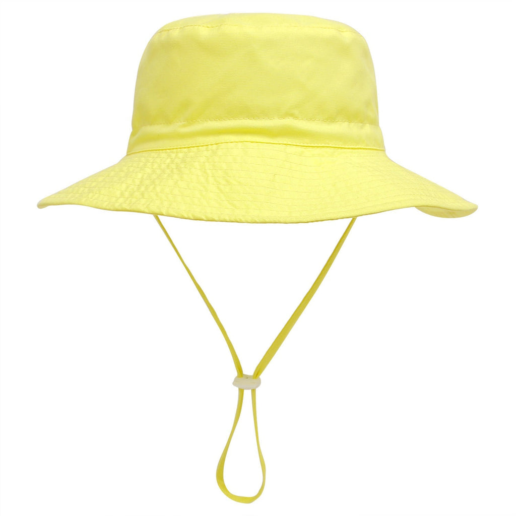 Pibi Kids UV Sun Protection Bucket Hat Yellow Age- 12 Months & Above