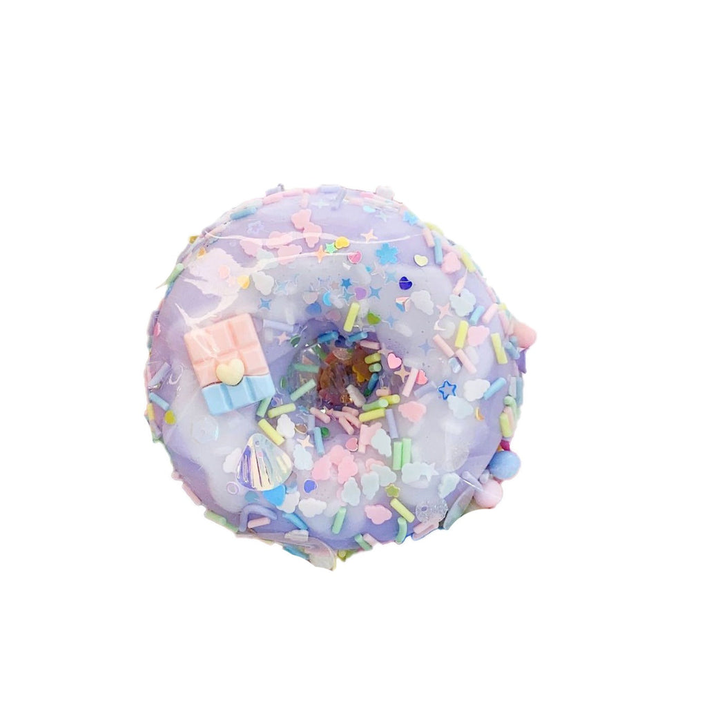 Pibi Pastel Donut Fidget Squishy Toy with Small Accessories (15 x 12 cm) PIN2401 Age- 3 Years & Above