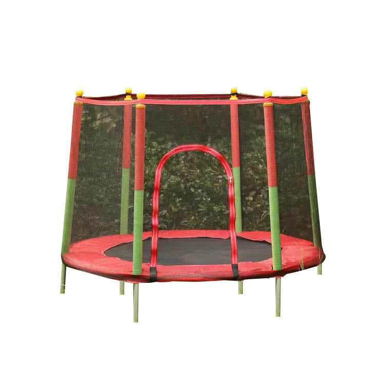 Pibi Round Jump & Bounce Trampoline with Removable Safety Net 48 Inch/ 4 Feet Red/Black Age- 3 Years & Above