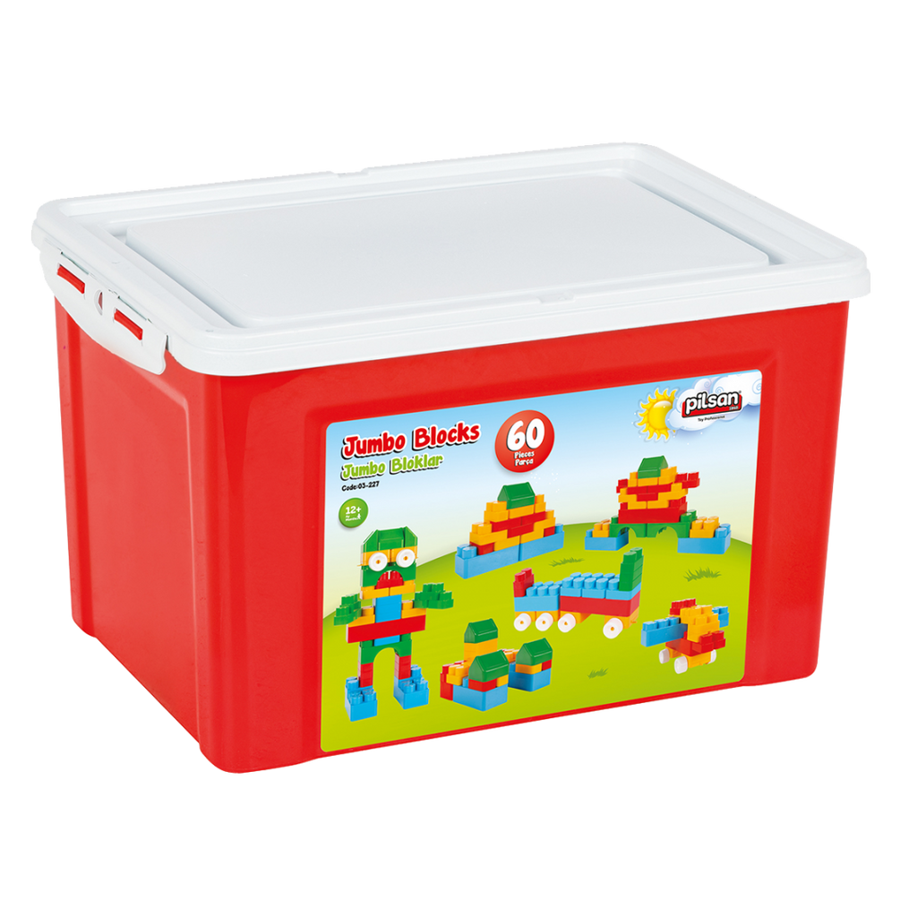 Pilsan Jumbo Blocks 60 Pieces (03227) Age- 1 Years & Above