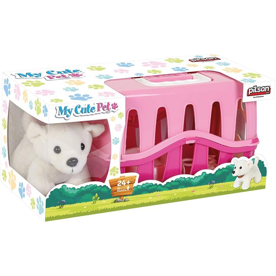 Pilsan My Cute Pet Dog - Pink (03358) Age- 2 Years & Above