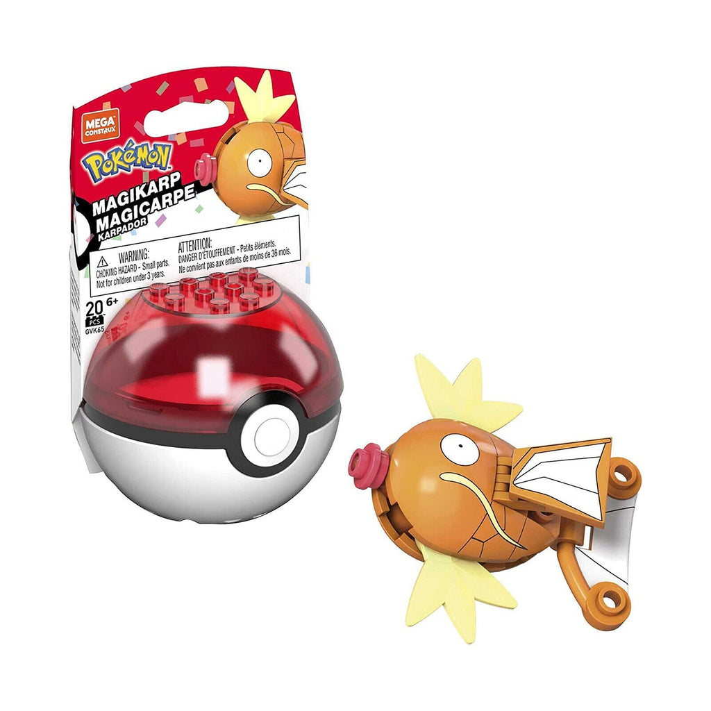 Pokemon Evergreen Series Magikarp Pokeball Figure Blocks Set (20 Pieces) Multicolor Age- 6 Years & Above Magikarp