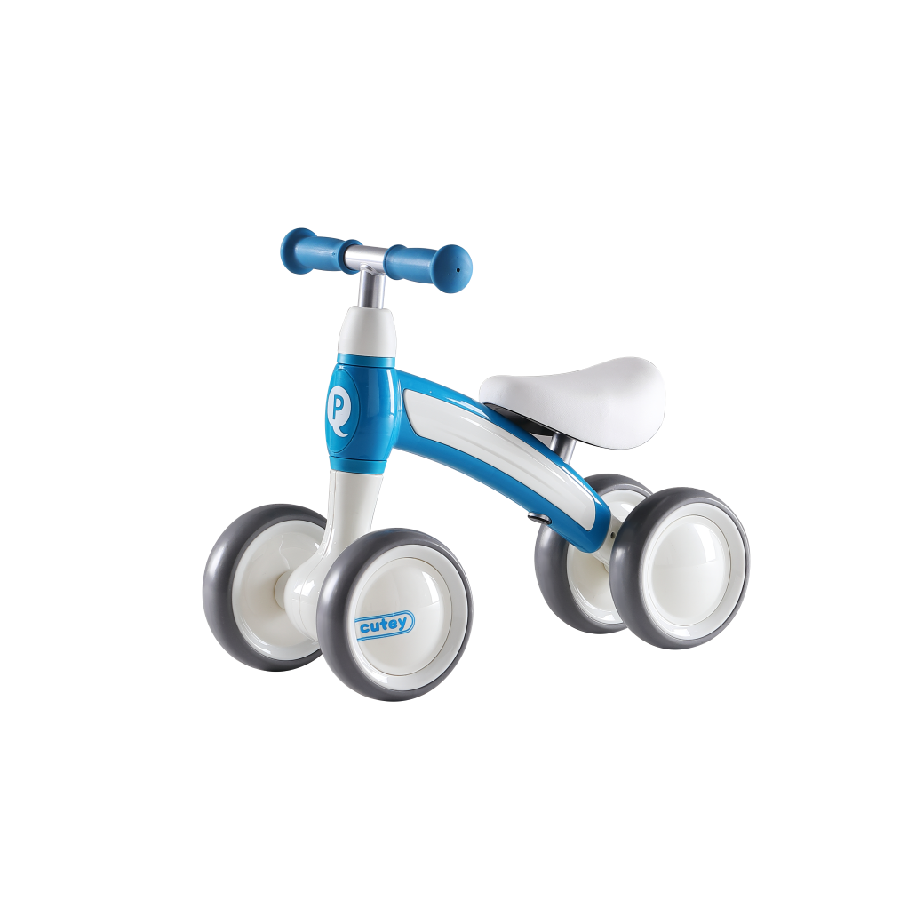 Qplay Cutey Toddlers Balance Bike 400 Blue Age 12 Months to 3 Years Peekaboo