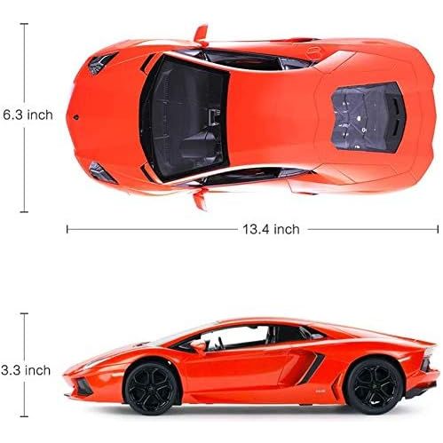 Rastar  R/C 1:14 Lamborghini Aventador LP700 Radio Remote Control Car Orange/White Age- 5 Years & Above
