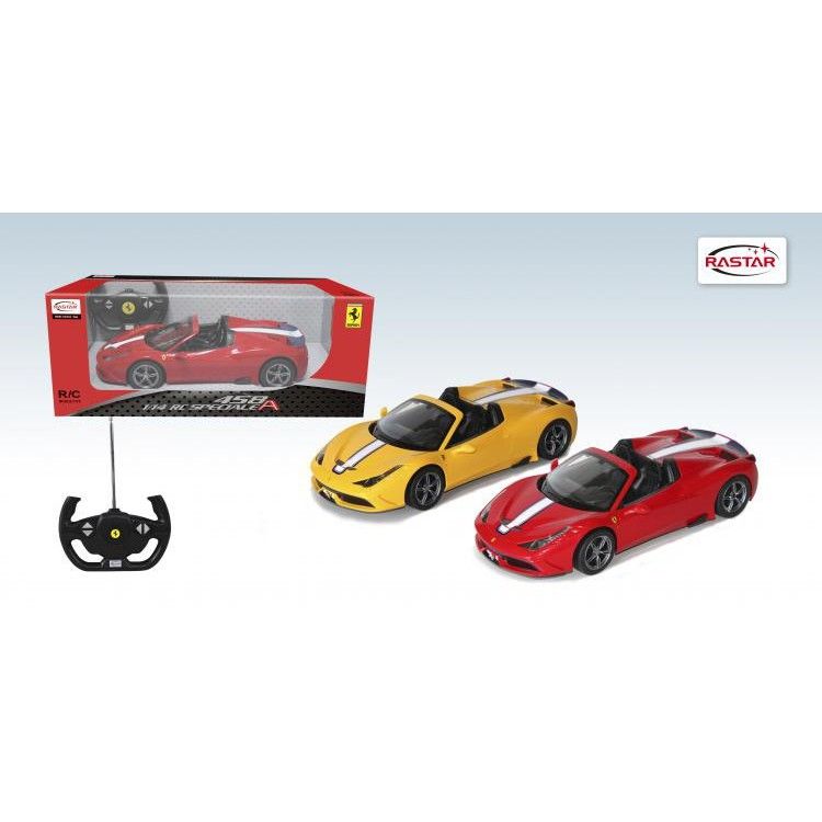 Rastar RC 1:14 Scale Ferrari 458 Speciale  Radio Remote Control Car  73400 Red Age- 5 Years & Above