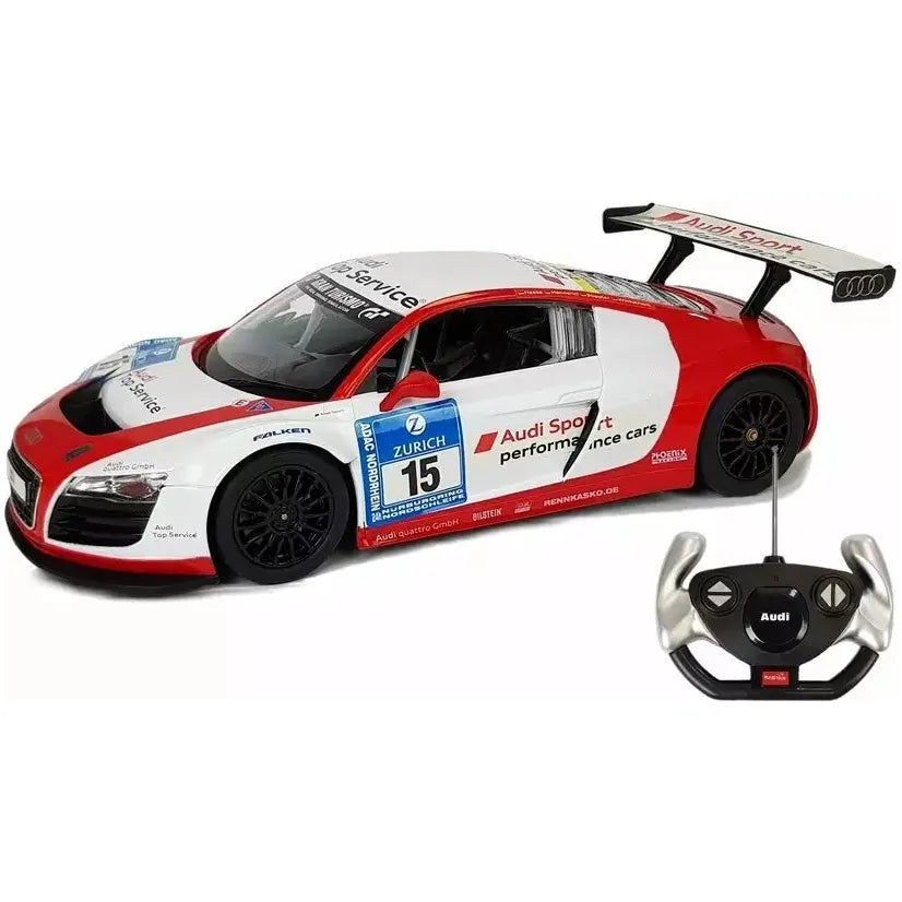 Rastar  R/C 1:14 Audi R8 LMS Radio Control Car (47510) White Age- 5 Years & Above