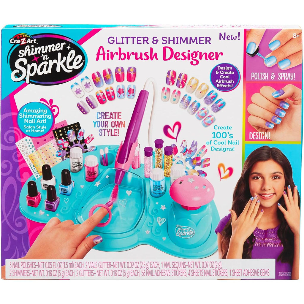 Shimmer n' Sparkle Airbrush Nail Designer Multicolor Age-8 Years & Above