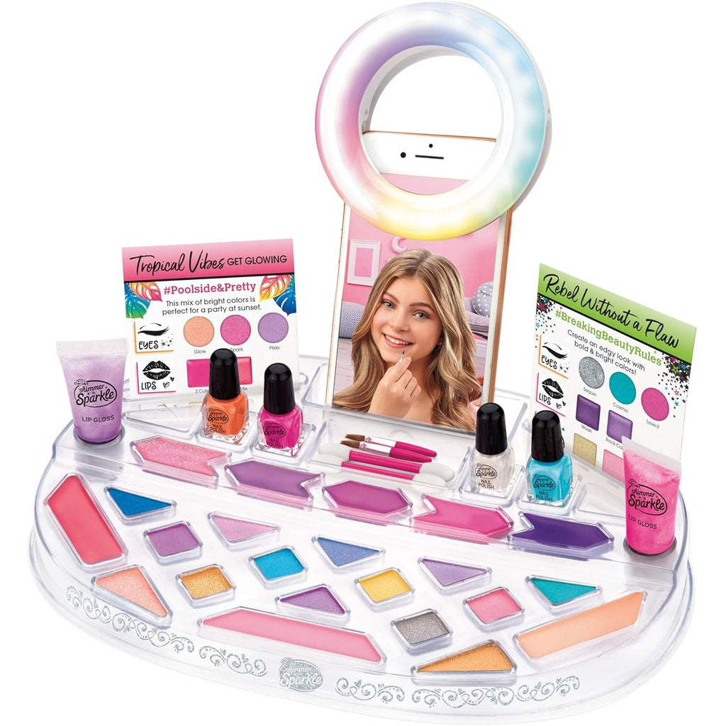 Shimmer 'n Sparkle Selfie Time Light Up Beauty Studio Multicolor Age-8 Years & Above