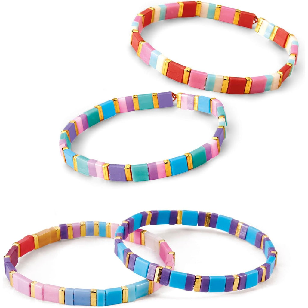 Shimmer n' Sparkle Shimmer Ã¢â‚¬Ëœn Sparkle Dots & Dashes Tila Bead Bracelet Studio Multicolor Age-8 Years & Above