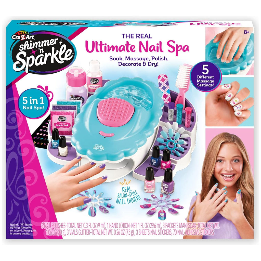 Shimmer n' Sparkle The Real Ultimate Nail Spa Multicolor Age-8 Years & Above