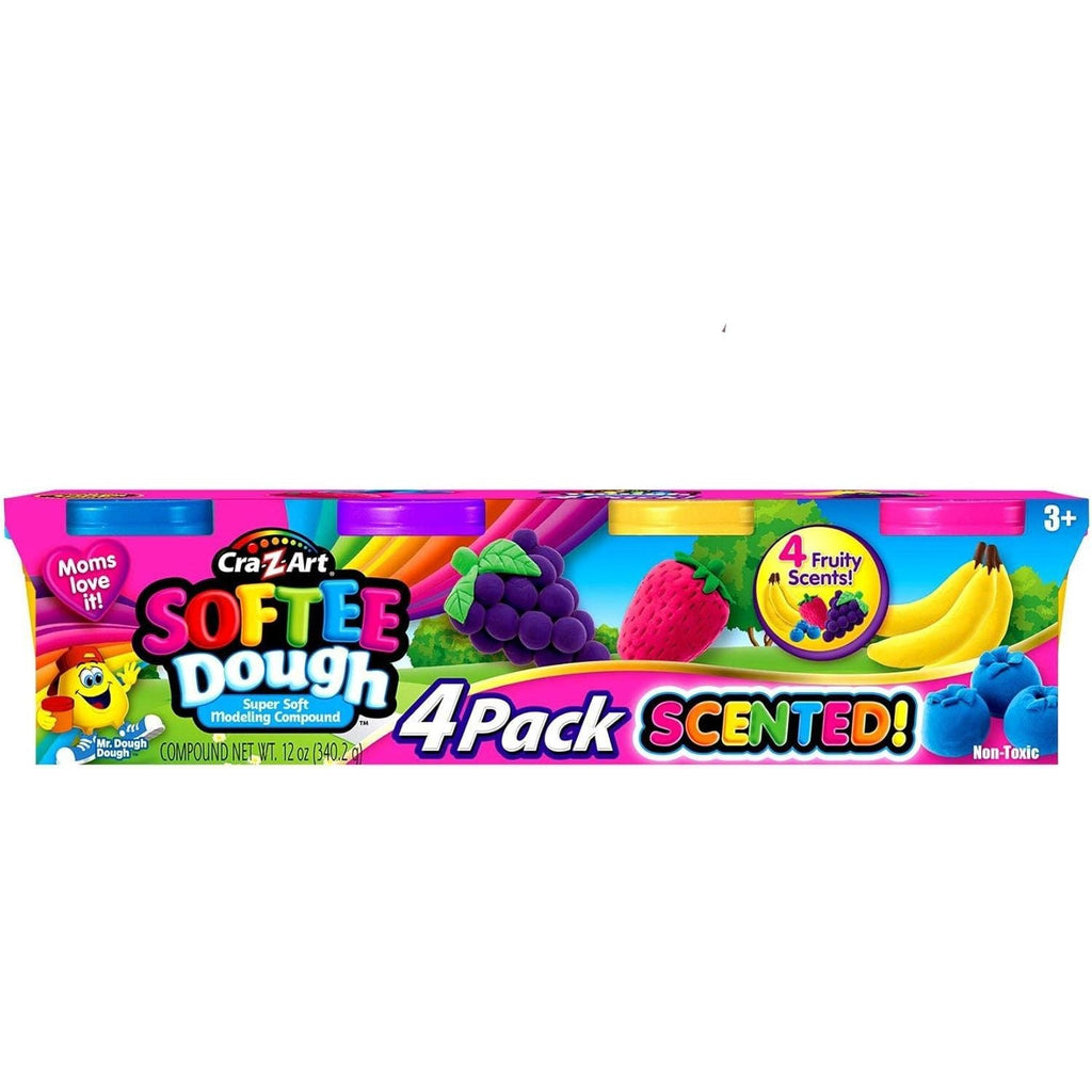 Softee Dough Scented 4 Pack 3oz Multicolor Age- 3 Years & Above