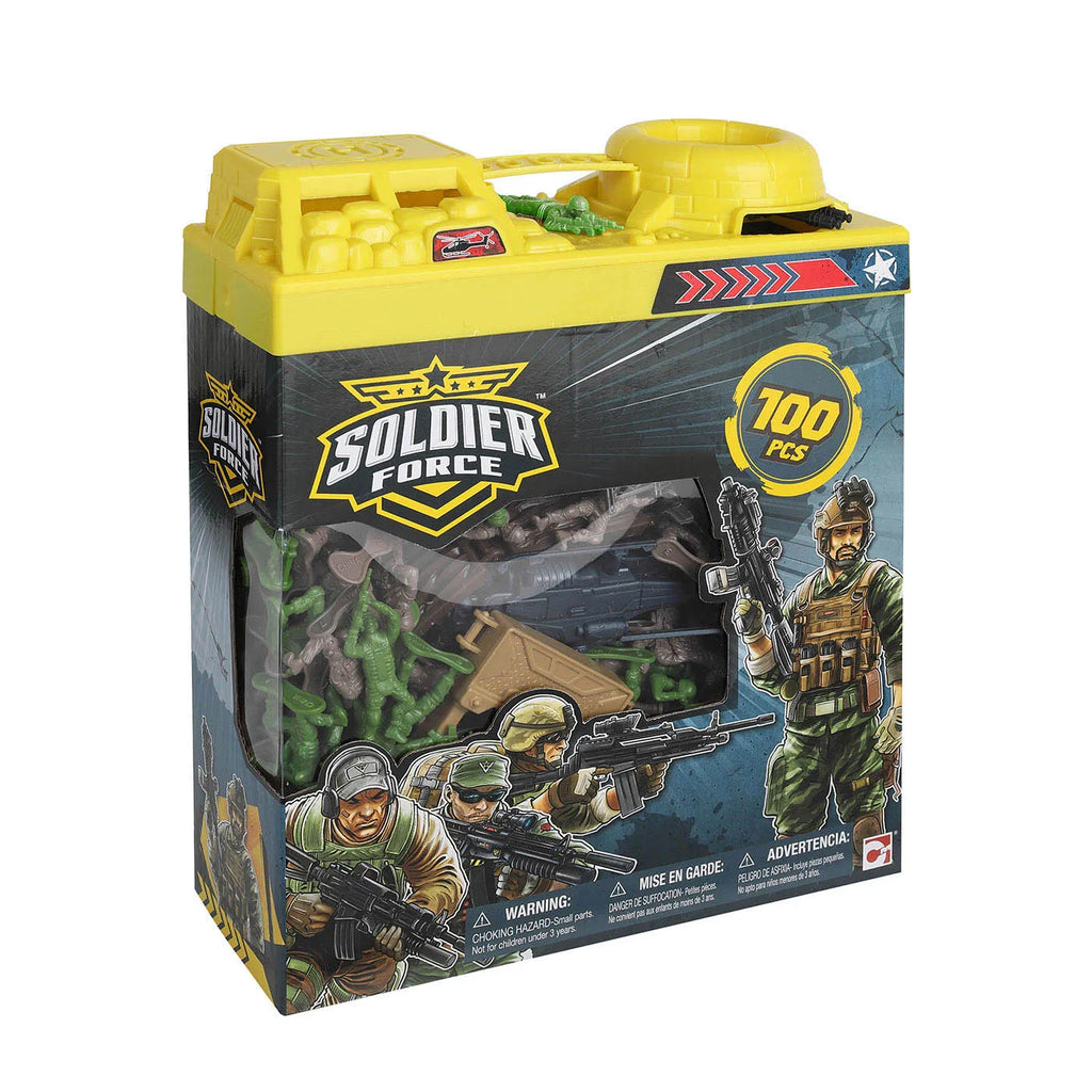 Soldier Force Bucket Playset 100 Pieces (545032) Age- 3 Years & Above