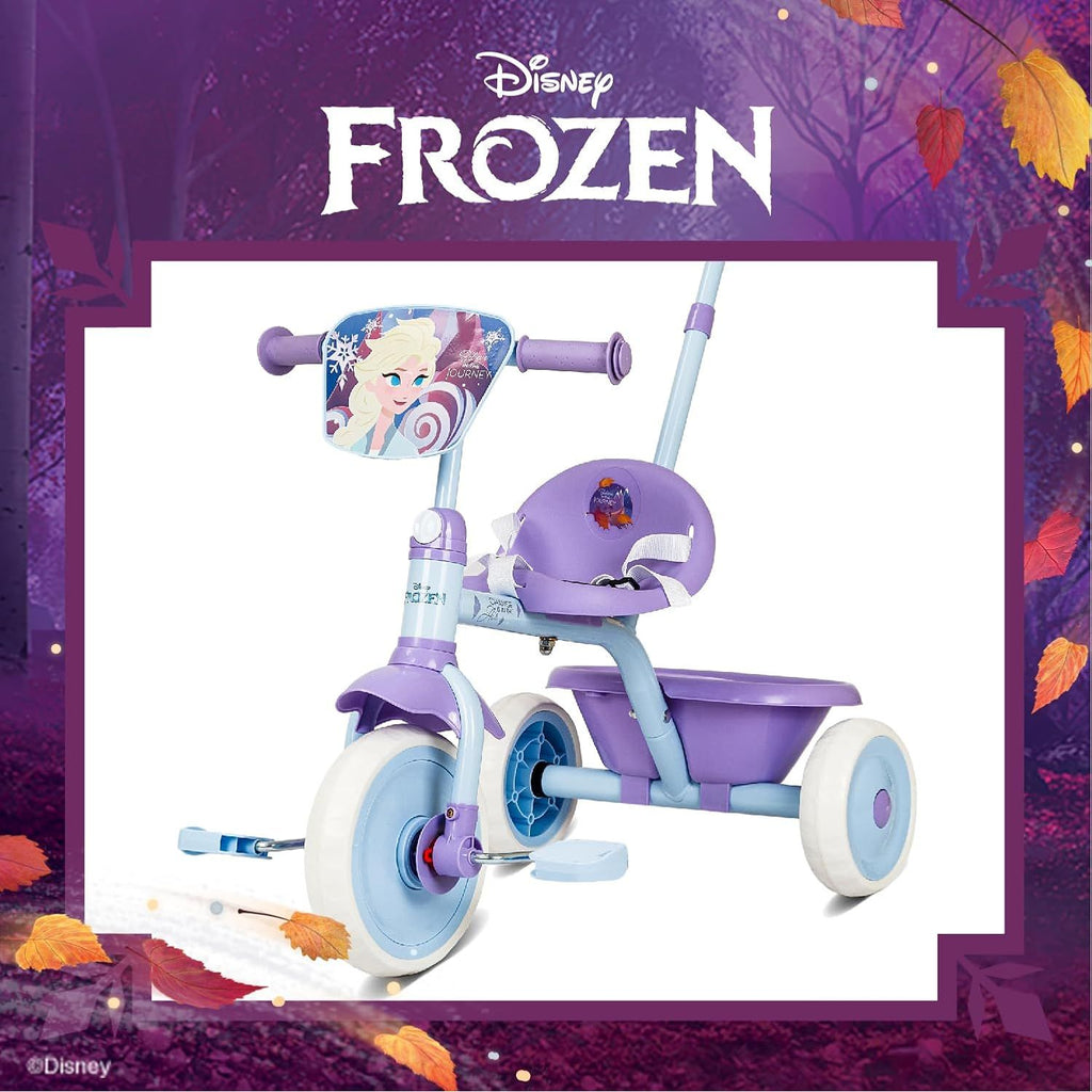 Spartan Toddler Girls Disney Frozen Tricycle with Pushbar Age- 24 Months to 4 Years
