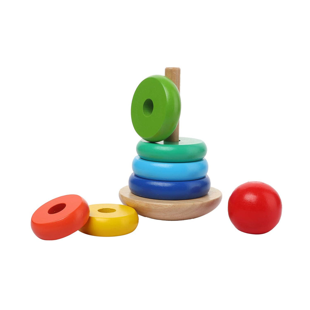 The Rainbow Stacking Wooden Tower for Toddlers (HK1519) Age- 12 Months  & Above