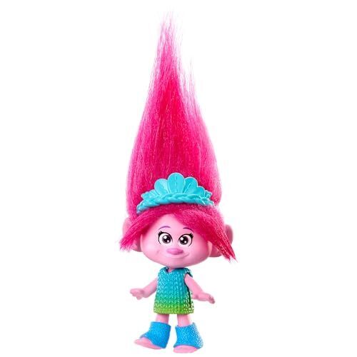 DreamWorks Trolls Band Together Queen Poppy Small Doll with Pink Hair Hnf06 Age- 3 Years & Above
