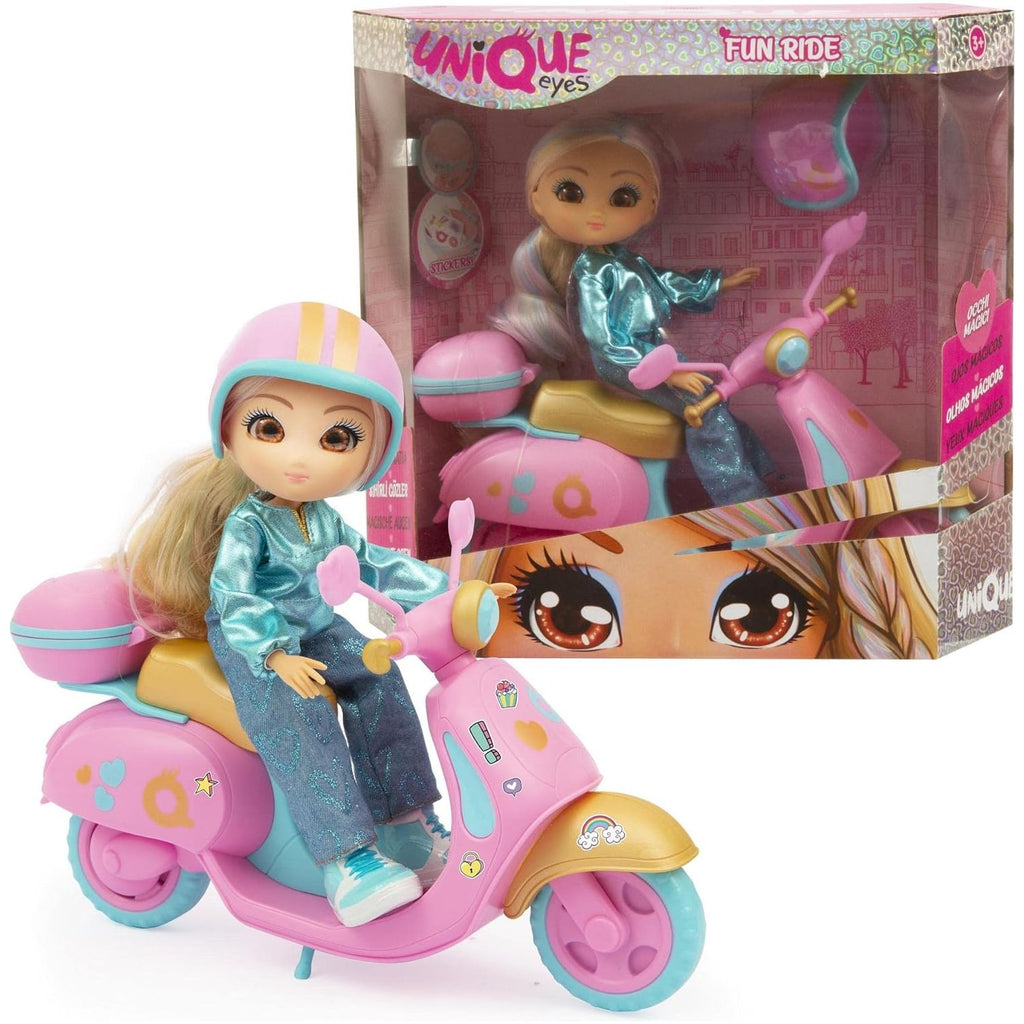 Unique Eyes Fun Ride Doll With Scooter Assorted (Mym11000)  Age- 4 Years & Above