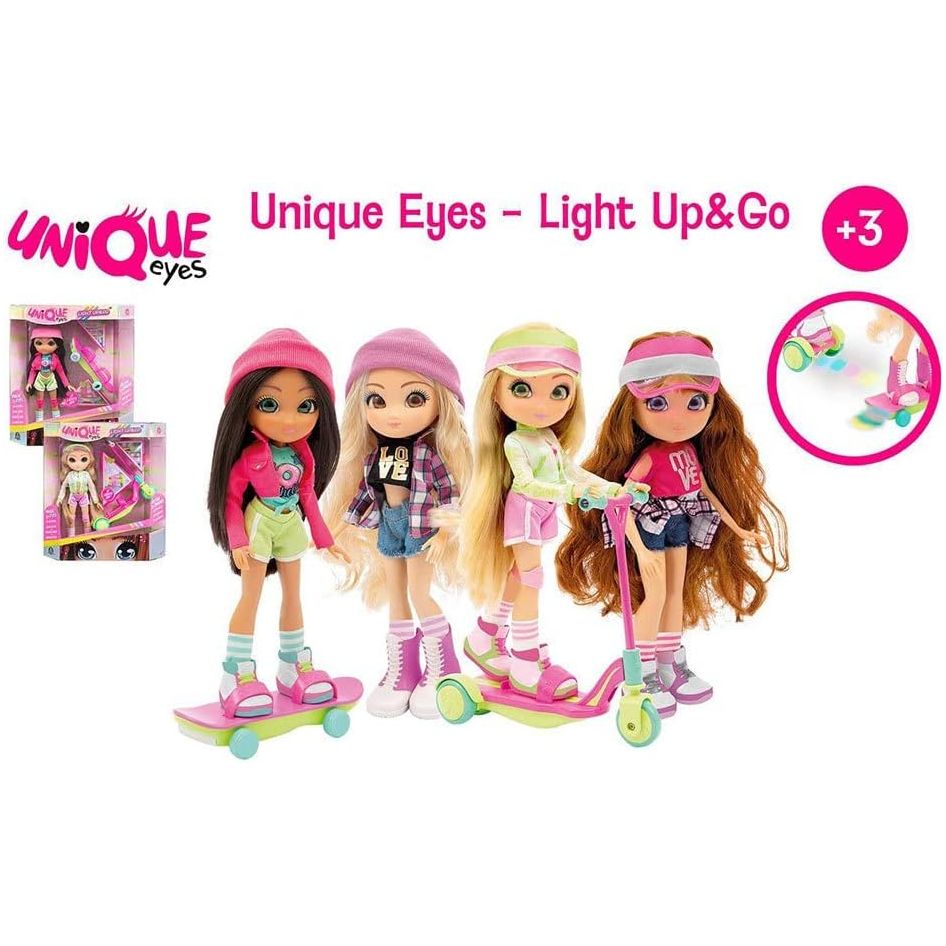 Unique Eyes Light Up & Go Doll Assorted  MYM22000  Age- 4 Years & Above