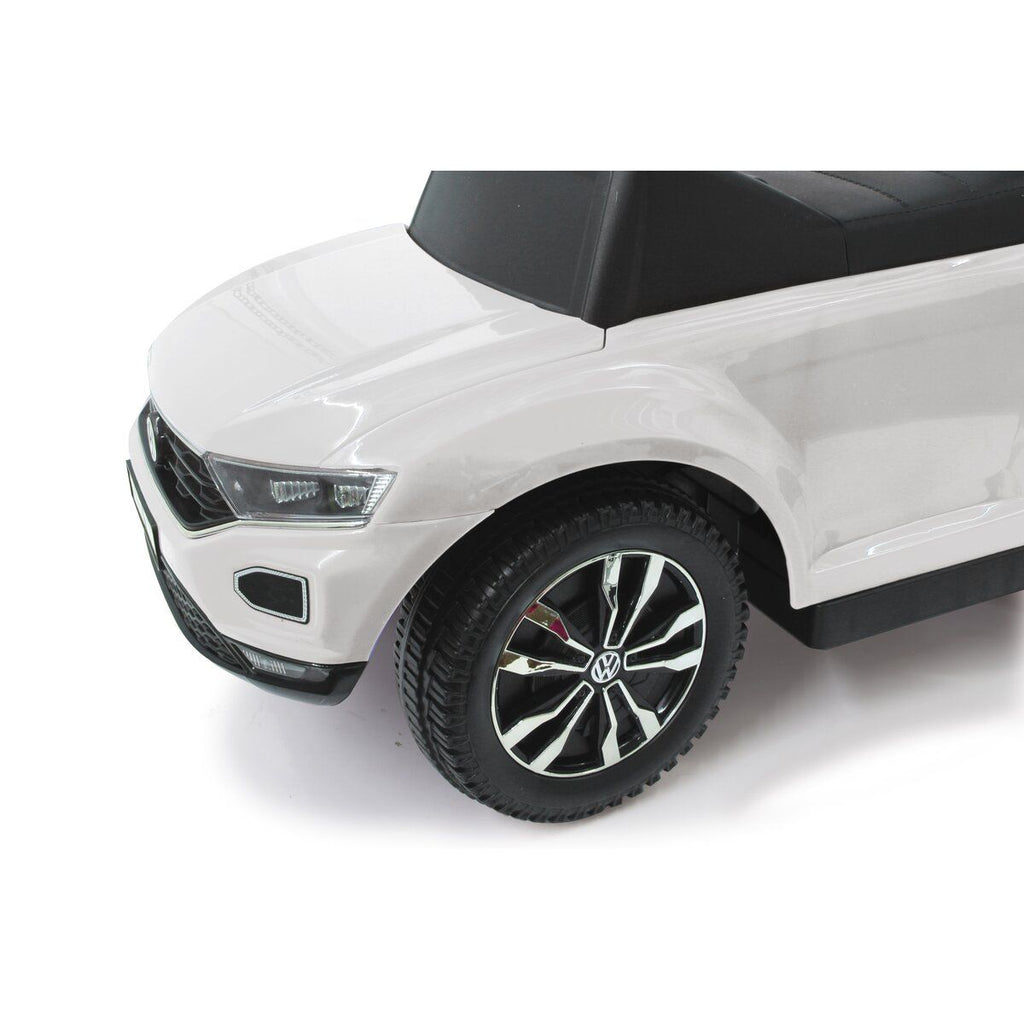 Volkswagen T-Roc Kids Push & Pedal Riding Step Car with Safety & Push Bar 651 White Age- 12 Months to 3 Years  