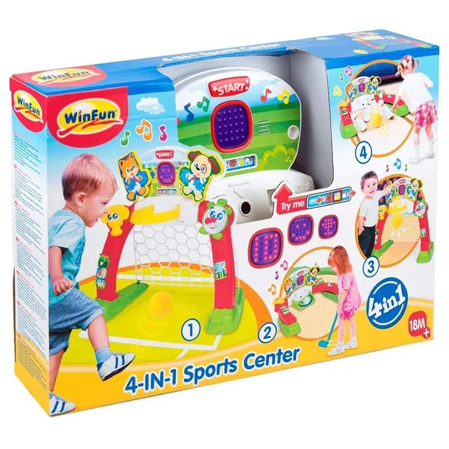 Winfun 4-In-1 Sports Center Playset (06003A)  Age- 18 Months & Above