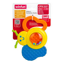 Winfun Baby Butterfly Rattle (000183) Age- Newborn to 18 Months