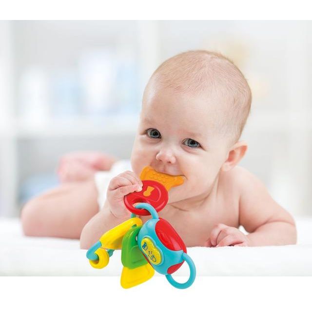 Winfun Baby Light'N Sounds Teething Keys (000185)   Age- 6 Months & Above