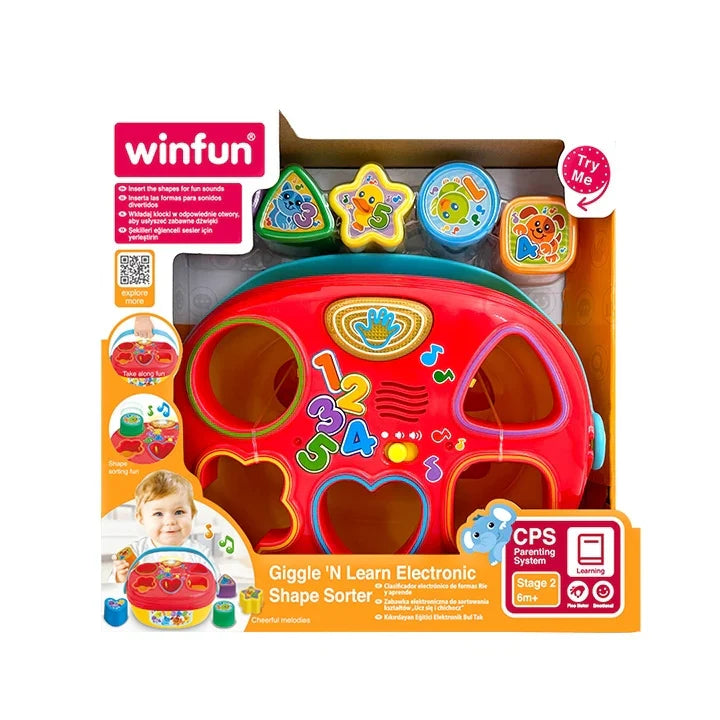 Winfun Giggle’N Learn Electronic Shape Sorter (230201)  Age- 12 Months & Above