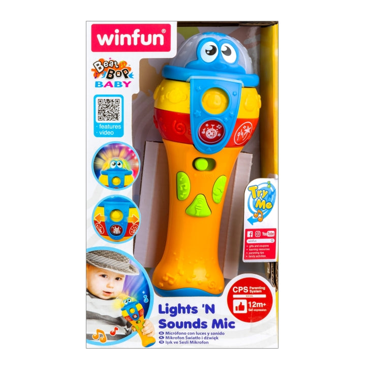 Winfun Lights 'N Sounds Mic(001803) Age- 12 Months & Above