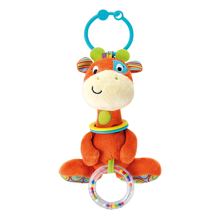 Winfun Patch the Giraffe Rattle with Rings (000117) Age- 3 Months & Above