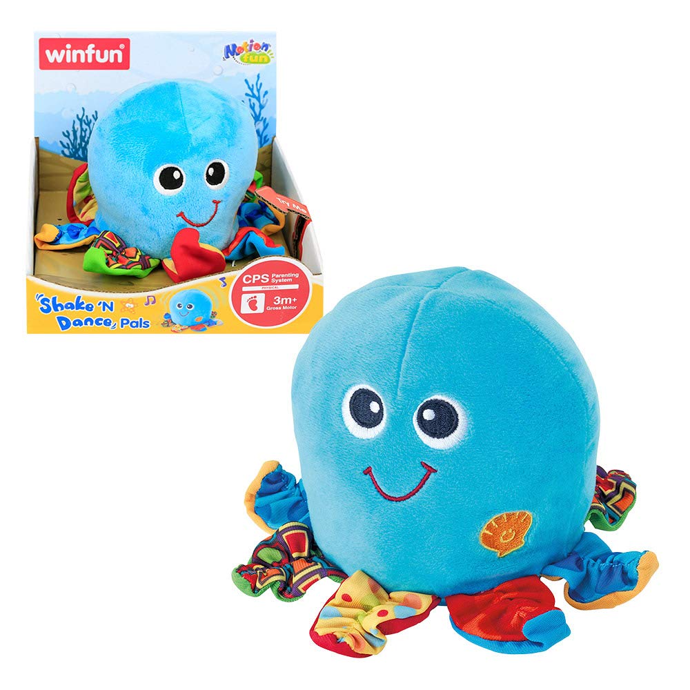 Winfun Shake'N Dance Pals Octopus Musical Toy (000142) Blue Age- 6 Months & Above