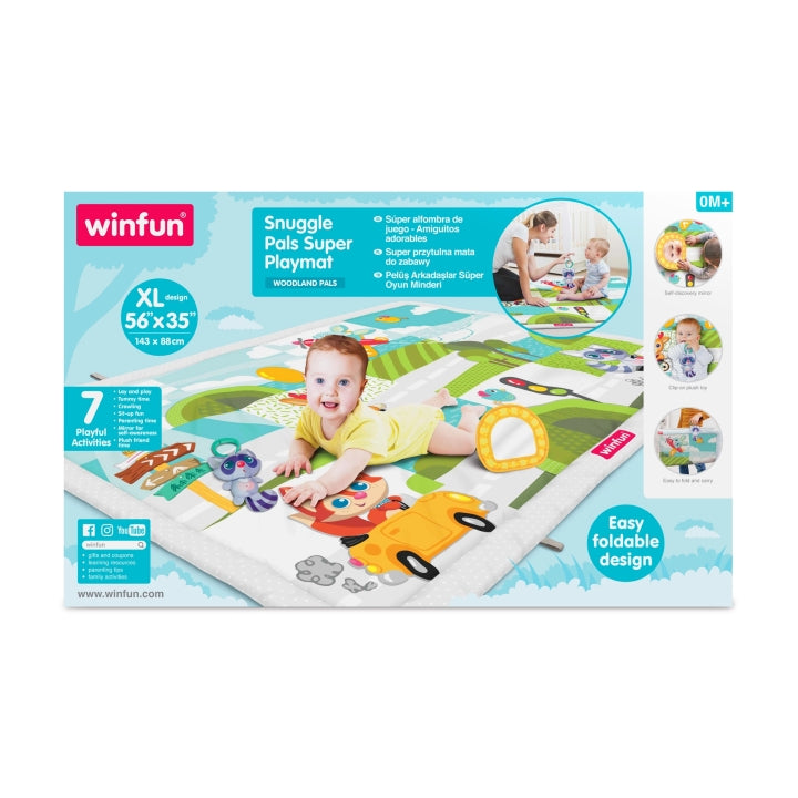 Winfun Snuggle Pals Super Playmat (710015) Age- Newborn & Above