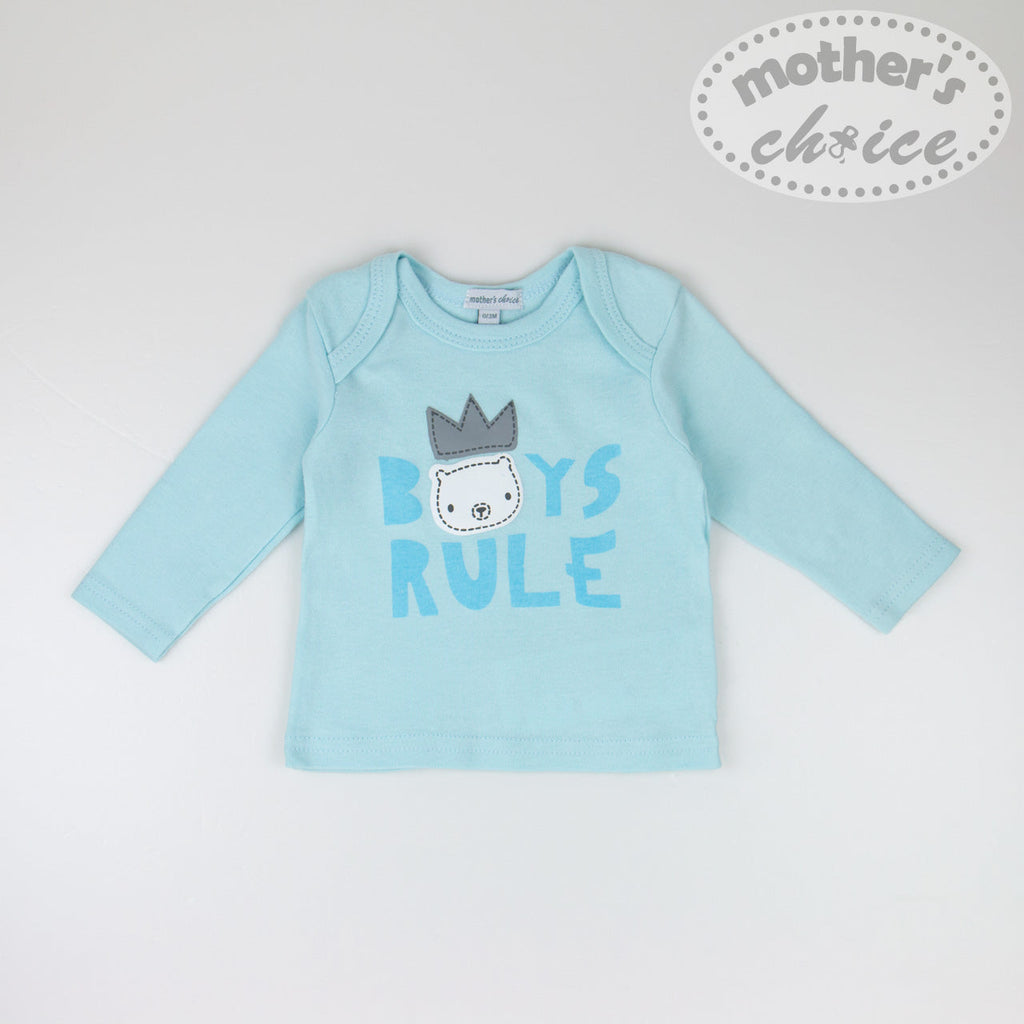 Motherschoice Baby Girls Full Sleeve Top Light Blue IT8848