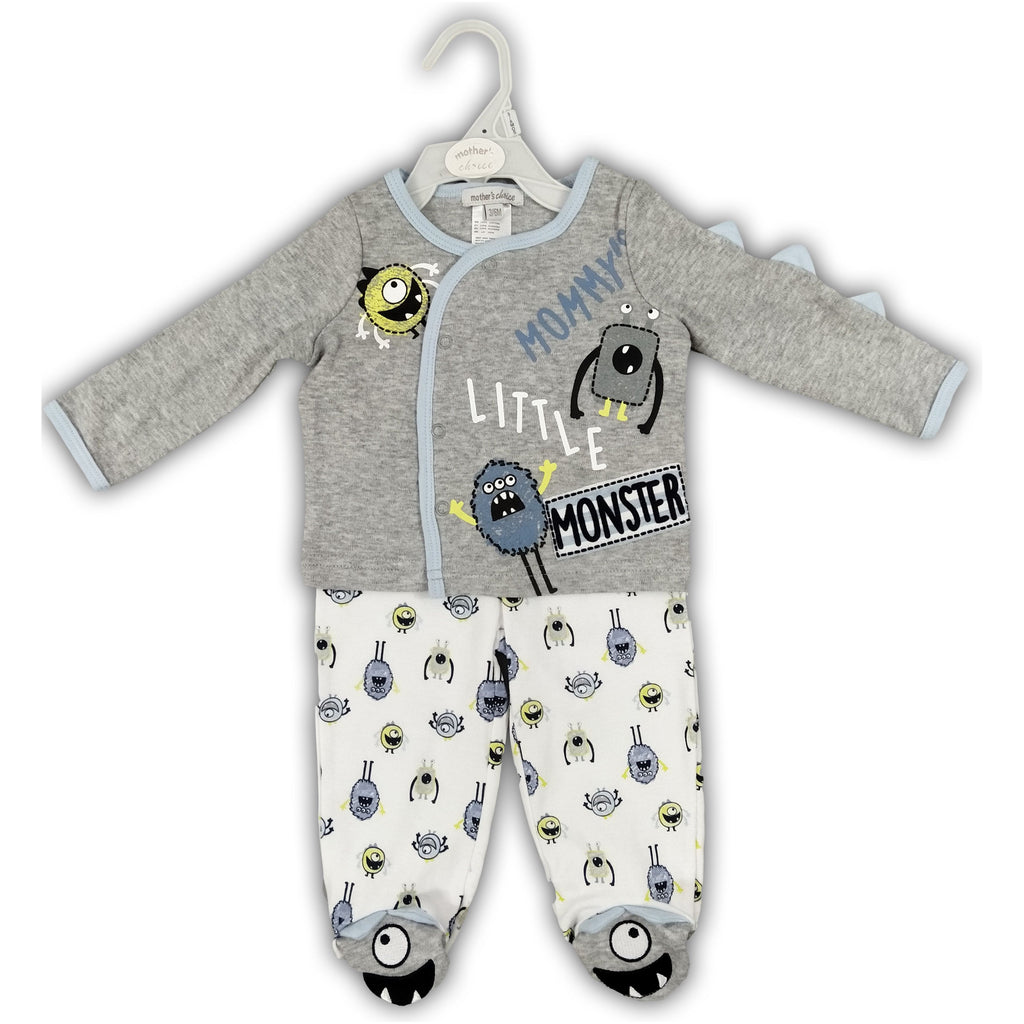 Motherschoice Baby 2-Piece Little Monster Top and Bottom Set  IT1212