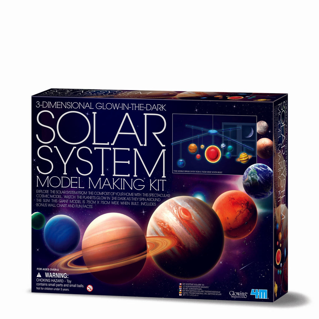 4M 3D Glow in the Dark Solar System Model Making Kit Multicolor Age- 3 Years & Above