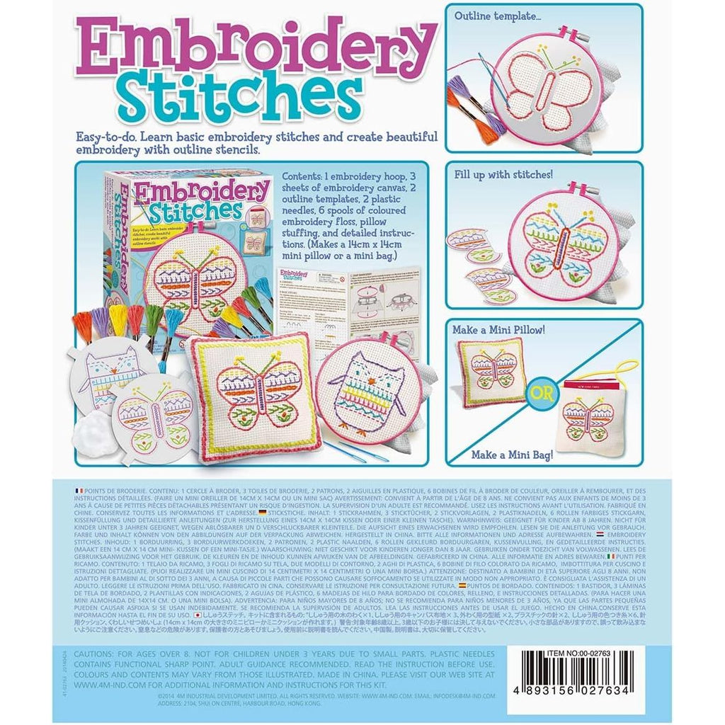 4M Embroidery Stitches Multicolor Age- 5 Years & Above