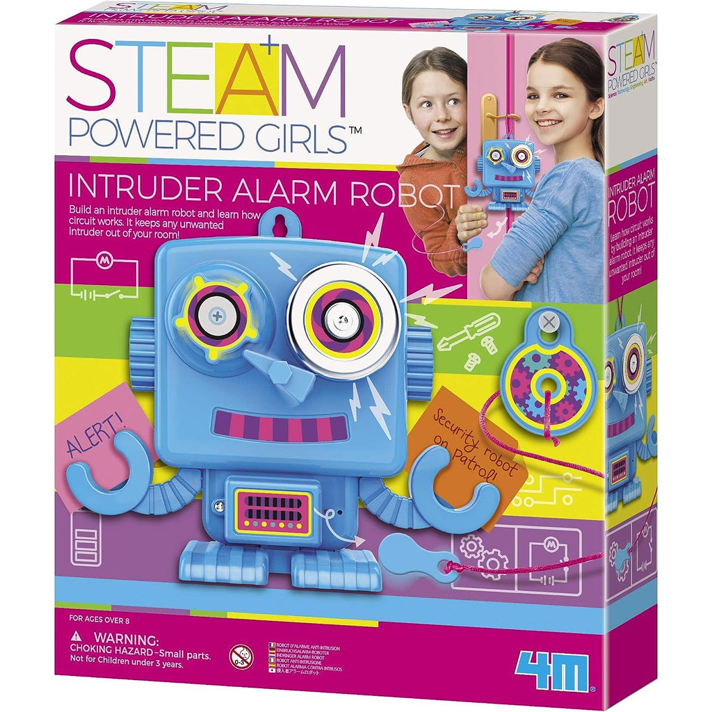 4M Steam Intruder Alarm Robot Blue Age- 8 Years & Above
