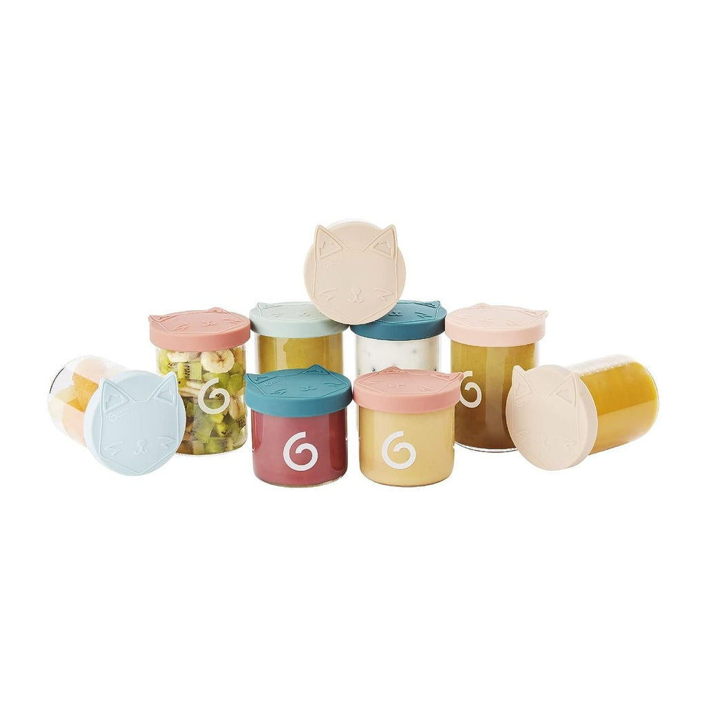 Babymoov ISY 9-Pack Glass Storage Containers Set 6x 250ml + 3x 120ml Multicolor Age-4 Months & Above