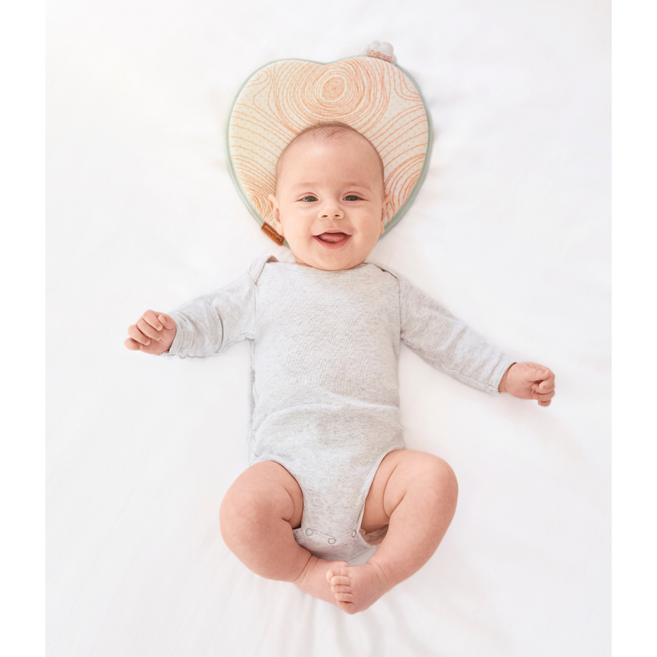Babymoov Lovenest Natural Care Anti flat Baby Head Pillow Age Newborn to 4 Months Peekaboo