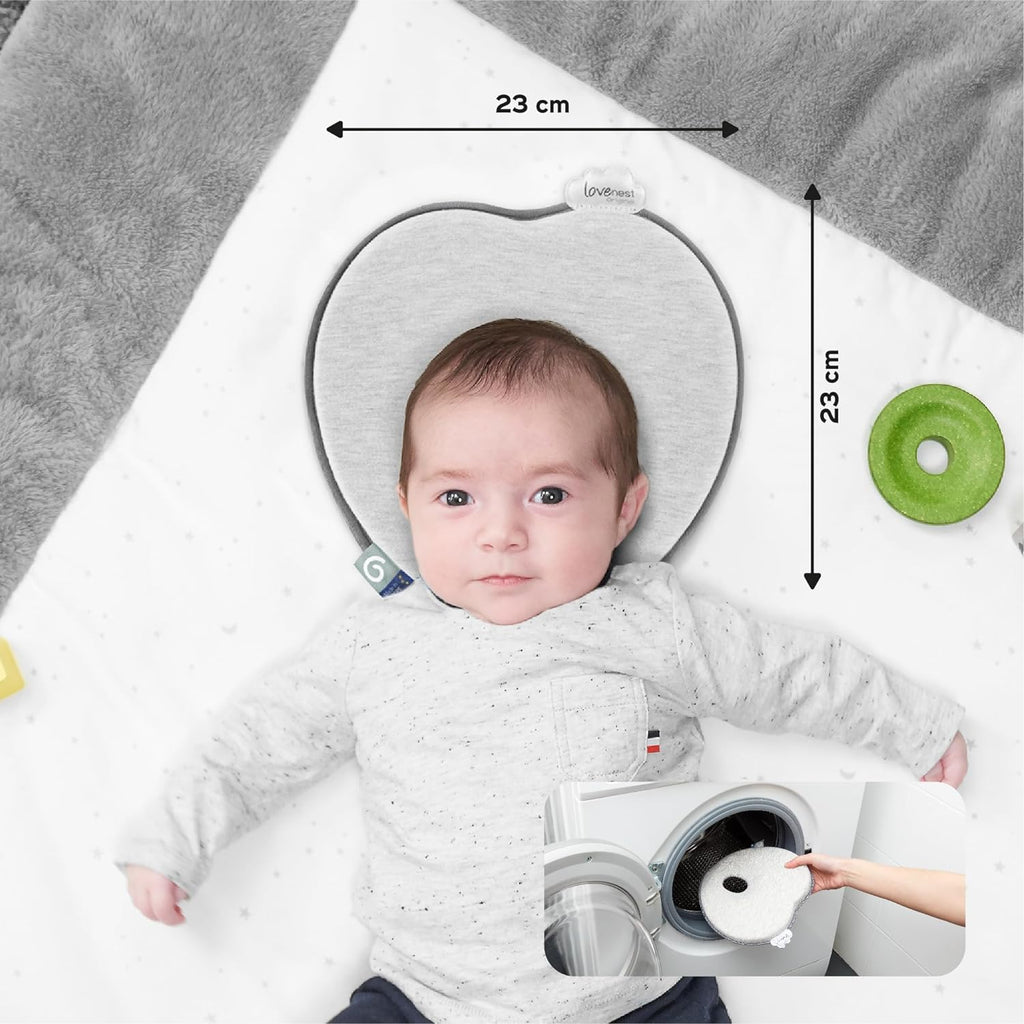 Babymoov Lovenest Original Baby's Headrest Pillow Smokey Grey Age- Newborn & Above