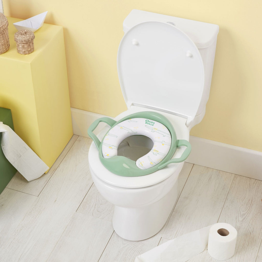 Babymoov Toilet Training Seat with Handles Green Age- 18 Months & Above