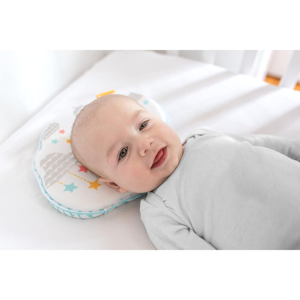 Badabulle Baby Ergonomic Head Support Pillow Merry Cloud White Age- Newborn & Above