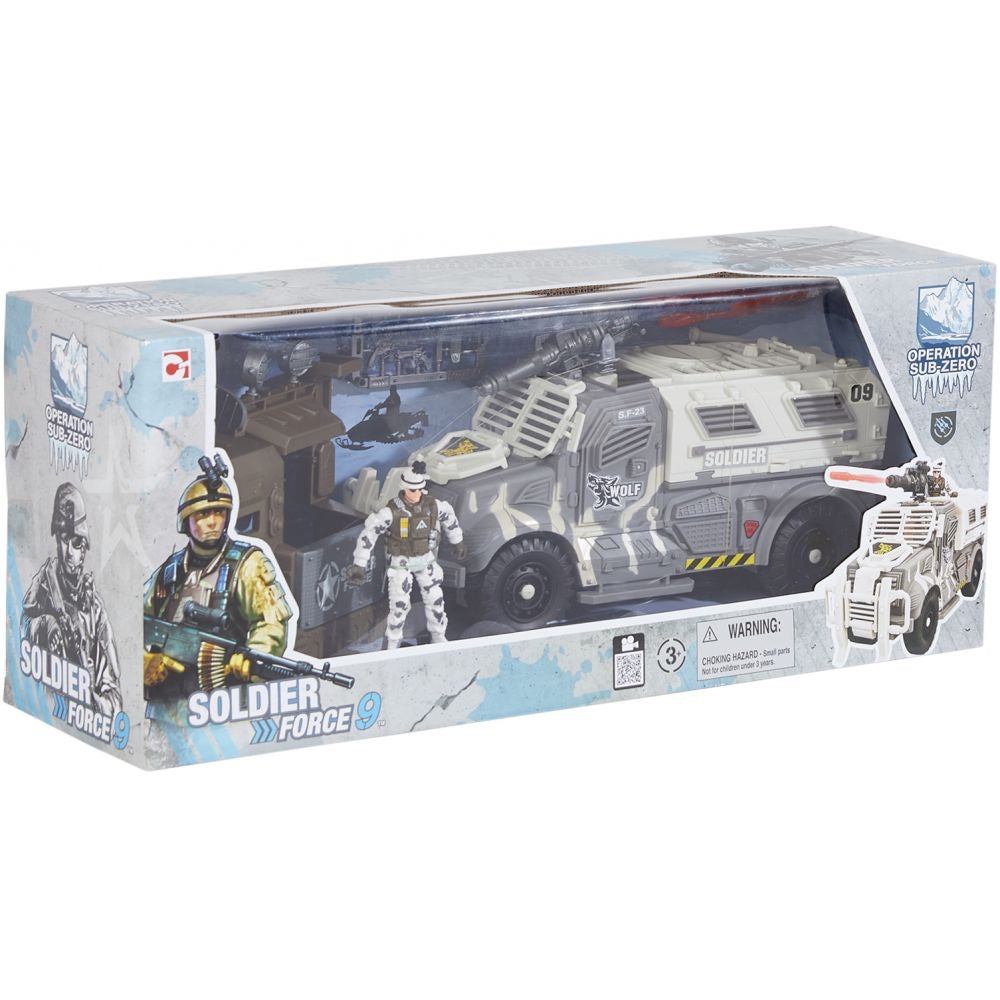 Chap me Soldier Force 9 Snow Leopard Vehicle Set(540008) Age-5 Years & Above
