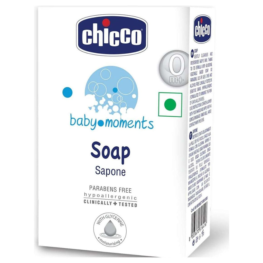 Chicco Baby Gentle Soap 100 Grams Age- Newborn & Above