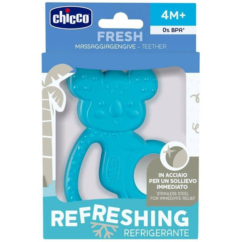 Chicco Koala Coolant Boy Teether With Steel Insert Blue Age- 4 Months & Above